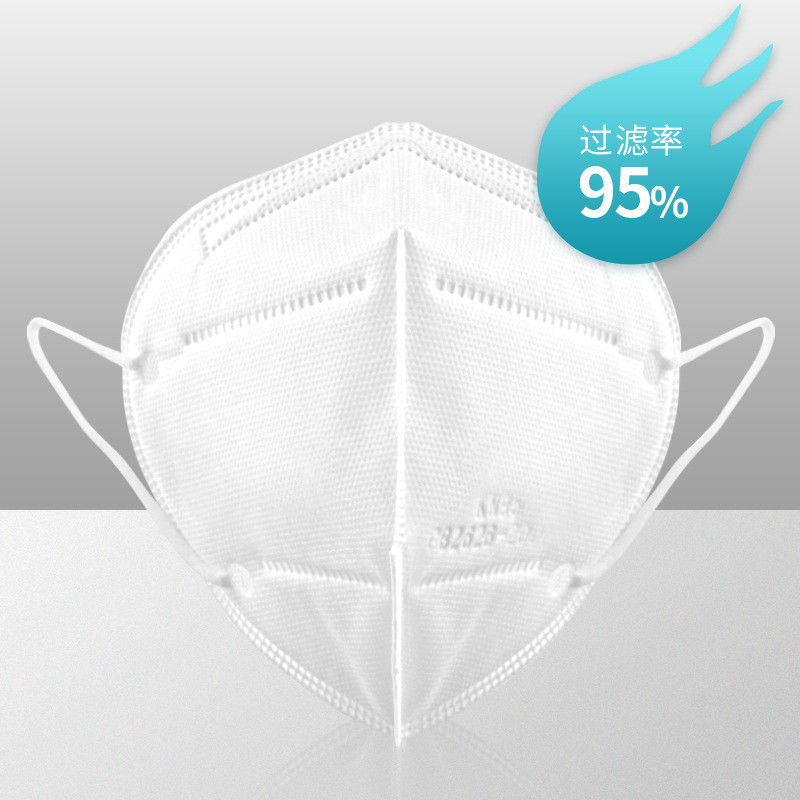Beyaz Cerrahi N95 Tıbbi Maske / Tek Kullanımlık N95 Solunum Maskesi Valf Yok