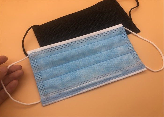 Son derece Yumuşak Tek Kullanımlık Yüz Maskeleri / Tek Kullanımlık Mavi Kulak Askısı Yüz Maskesi