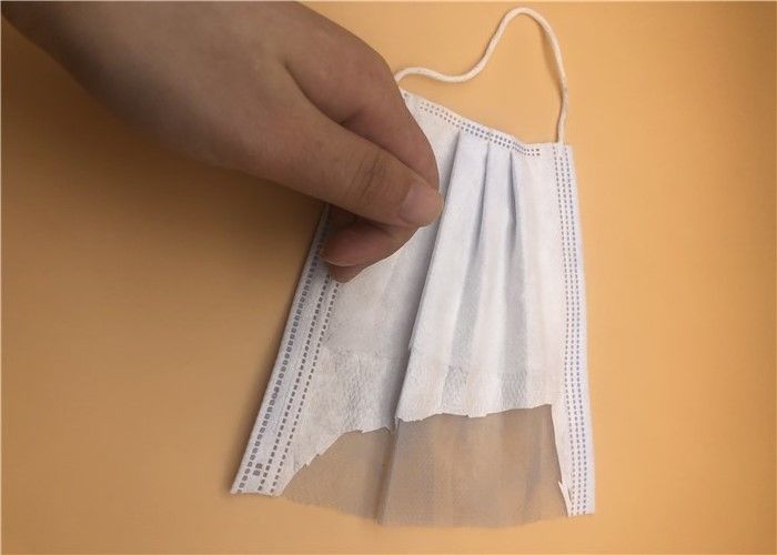 Kolay Nefes Tek Kullanımlık 3 Katmanlı Yüz Maskesi Yüksek BFE Yumuşak Rahat