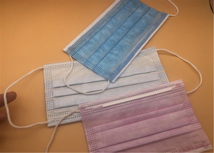 Antivirüs 3 Kat Tek Kullanımlık Sigara Dokuma Yüz Maskesi / Mavi Dokuma Kumaş Yüz Maskesi