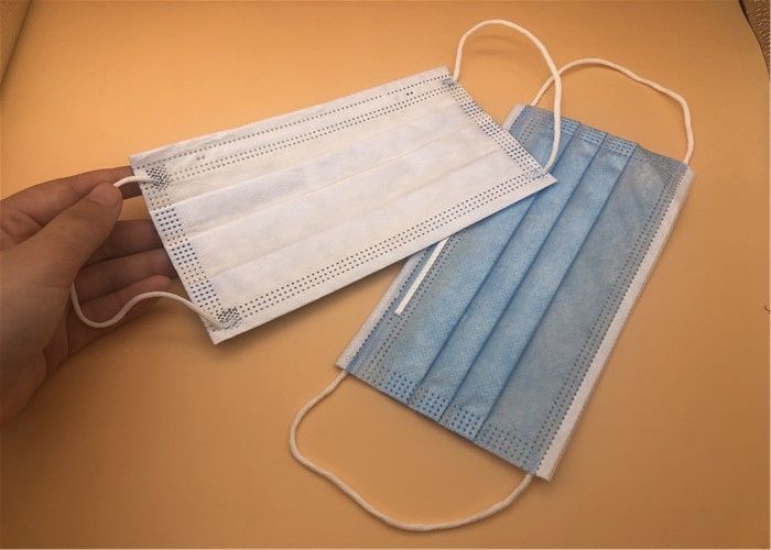 Antivirüs 3 Kat Tek Kullanımlık Sigara Dokuma Yüz Maskesi / Mavi Dokuma Kumaş Yüz Maskesi