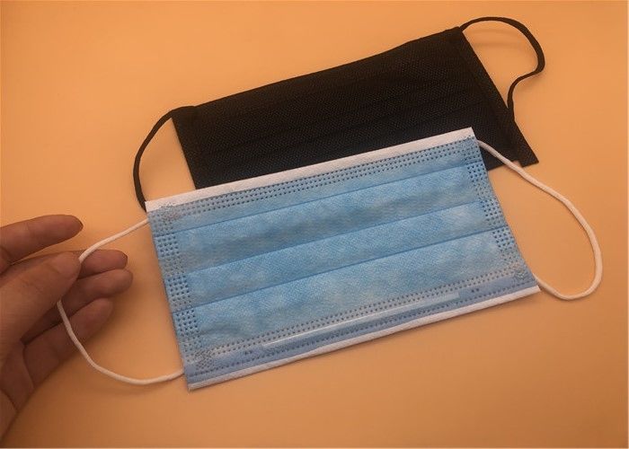 Renk Özelleştirilmiş 3 Kat Cerrahi Maske Tek Kullanımlık Toz Önleme Kolay Taşıma