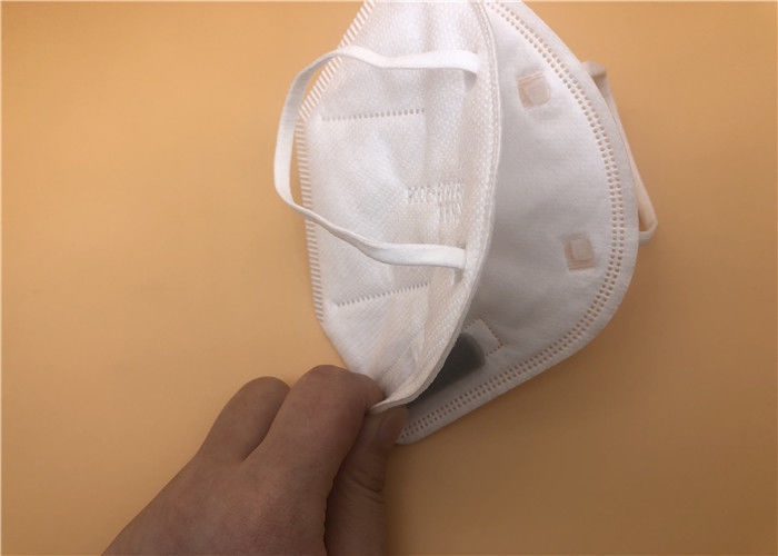 Anti Flu N95 Maske Filtresi Dokuma Olmayan Yüz Maskesi Tek Kullanımlık 3 Katlı FFP2