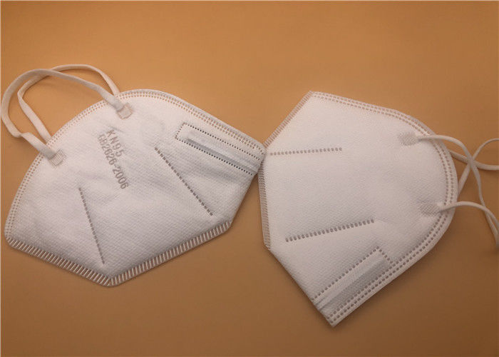 Tek kullanımlık Nonwoven FFP2 Toz Maskesi / Kulak Askısı Tarzı Yarım Yüz Katlanabilir N95 Maskesi